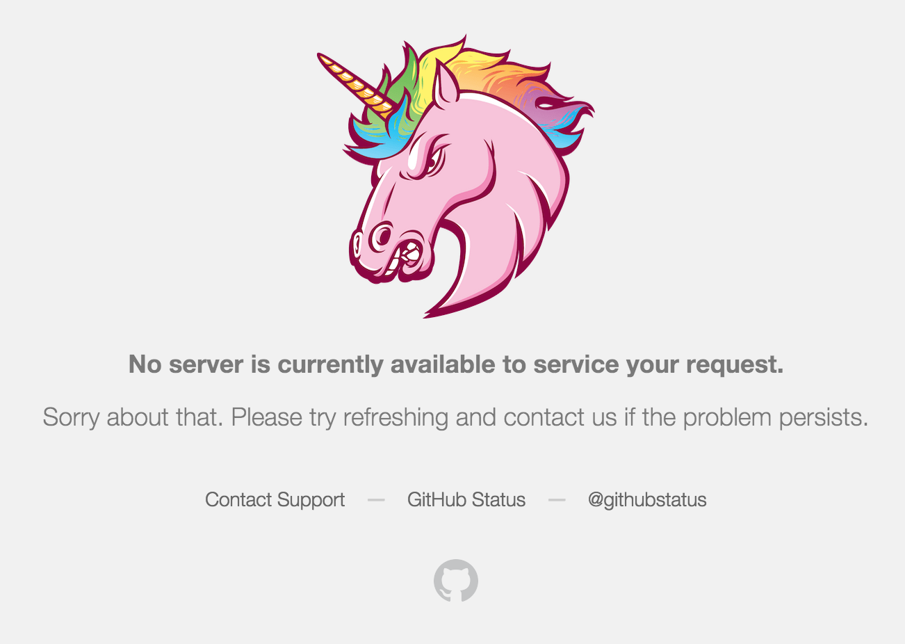GitHub outage started … hopefully won’t be long ) Blog