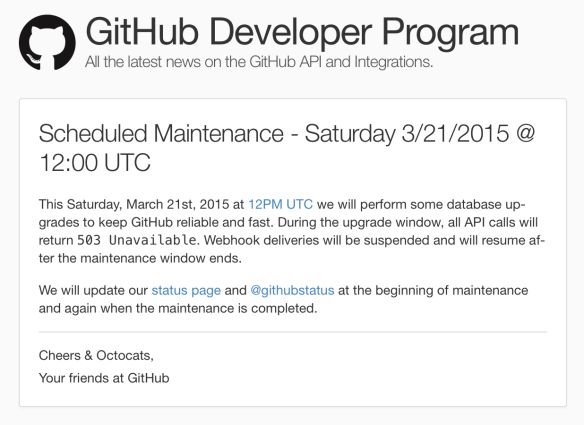 GitHub.scheduled.maintenance
